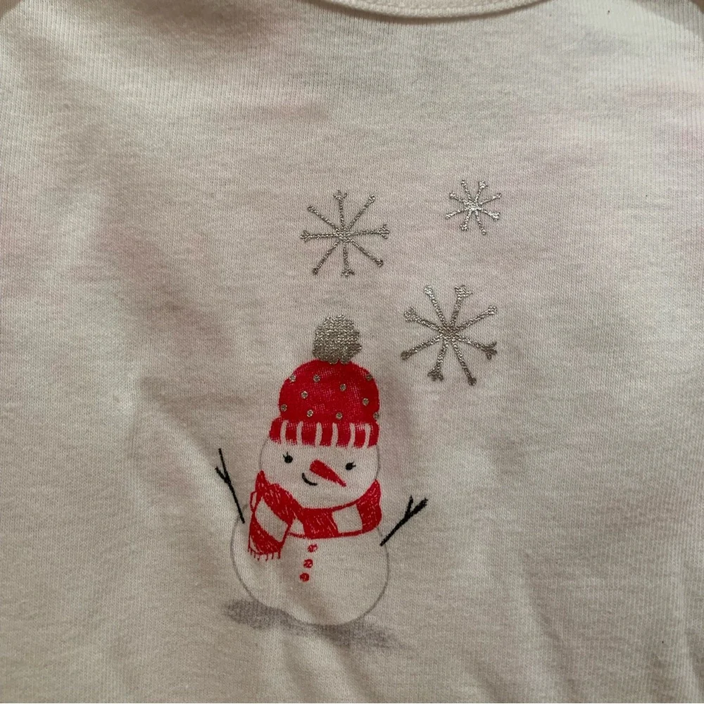 Girls Size 12M Adorable Carter's 2 Piece Tutu Pants Set Snowman Christmas NWT
